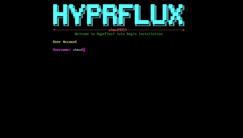 Username prompt